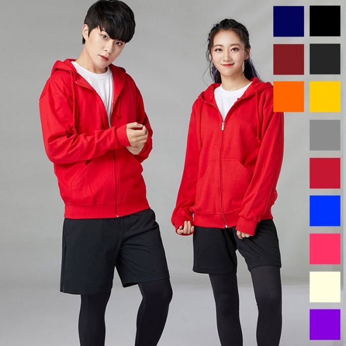 국산 베이직 특양면 후드 집업 반티 (아동 성인)