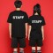 스탭 STAFF 검정 반팔 티셔츠