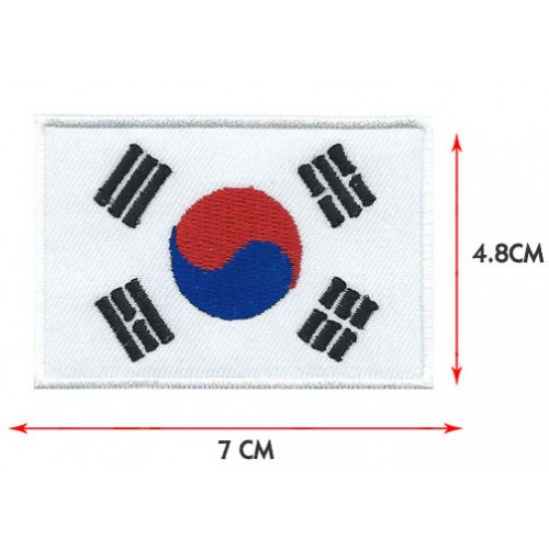 태극기 자수 패치